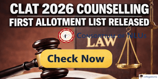 CLAT 2026 Counselling First Allotment List Released; Check Now @consortiumofnlus.ac.in